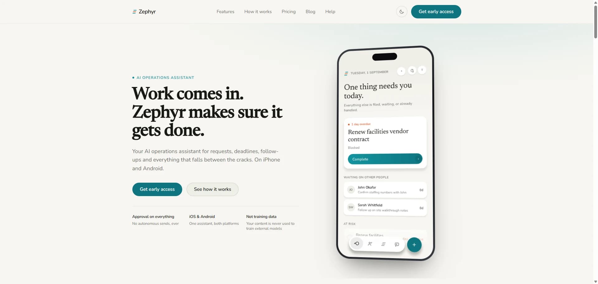 Zephyr: Website · light